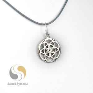 Srebrny wisior Ziarno Życia - mały